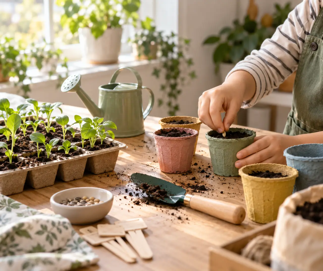 Kit jardinage enfant : des premières pousses en 5 à 15 jours, même sans jardin