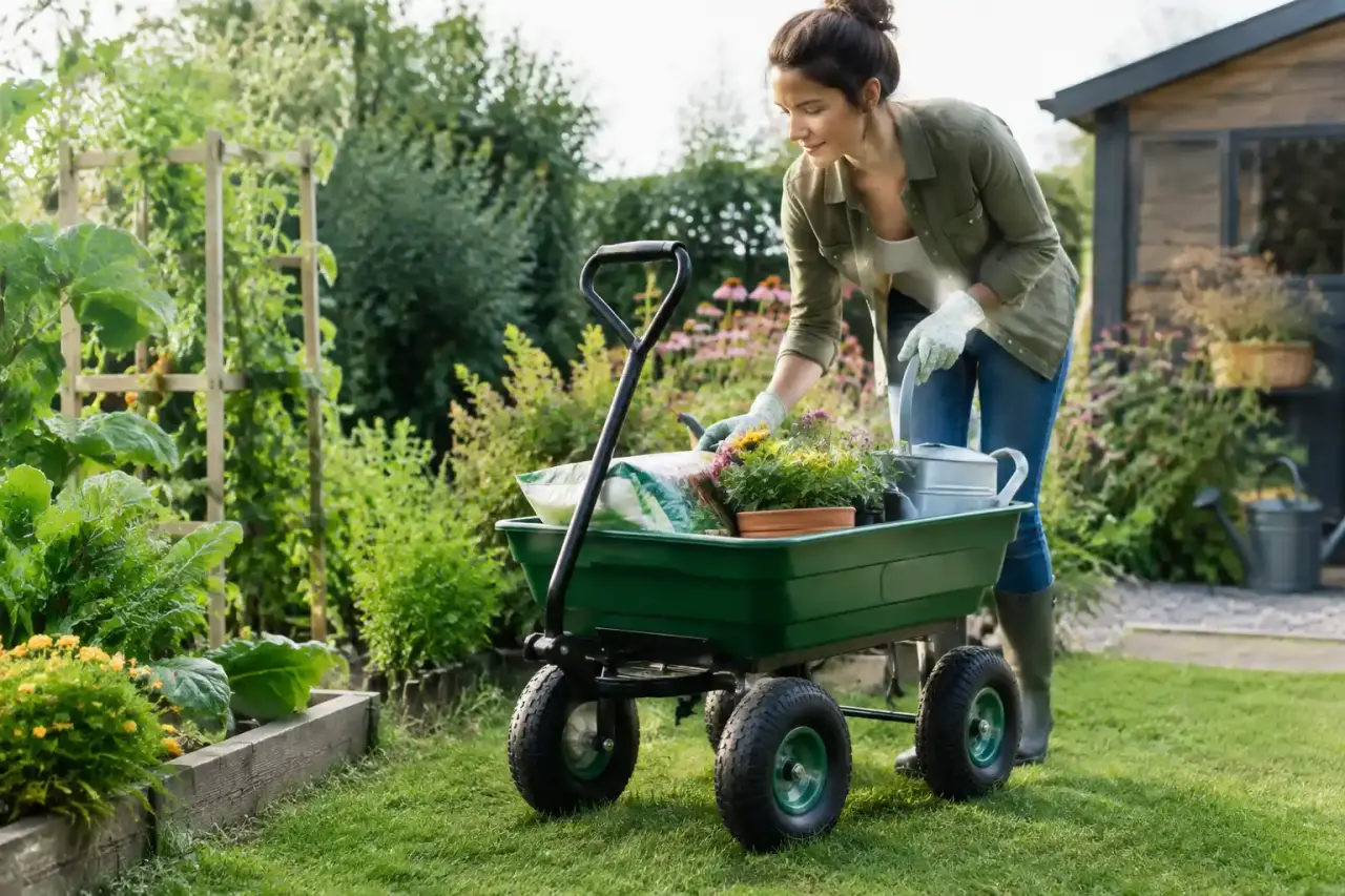 Un chariot pour jardinage réduit les allers-retours, à condition de choisir le bon format