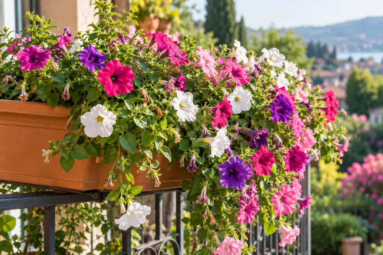 Surfinias : une cascade de fleurs sans épuiser les plants en été